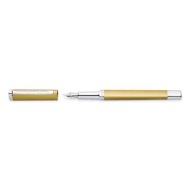 Staedtler Fyldepen - Triplus fine - guld - (bl skrift)